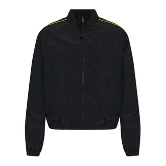 Moschino Light Jackets, male, Black, Size: XL Lightweight Jacket with a Stand-up Collar