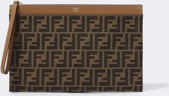 Fendi Medium FF Zucca canvas pouch