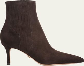 Veronica Beard 70mm Lisa Suede Stiletto Ankle Booties