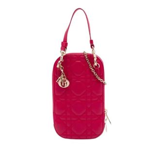Dior Pre-owned Quilted Satchel - Dames - Pre-owned - Rood - Maat: ONE Size Zijde