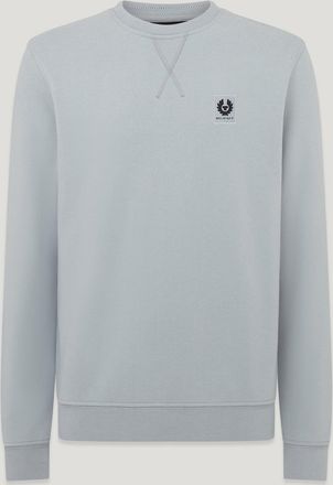 Belstaff Sweatshirt Mens Cotton Fleece Quarry Blue Size 2XL