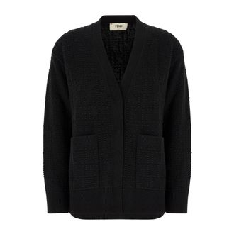 Fendi C&aacute;rdigan con bolsillos - Knitwear - Mujer - Negro - S