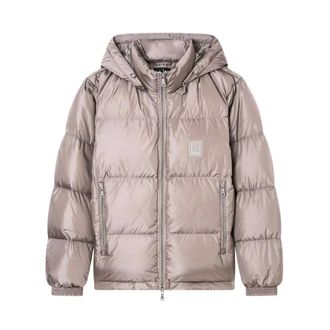 A|X Armani Exchange Piumino ultraleggero in nylon lucido - - Jackets - Uomo - Beige - M
