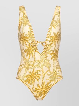 Eres tropical cut out one piece swimsuit