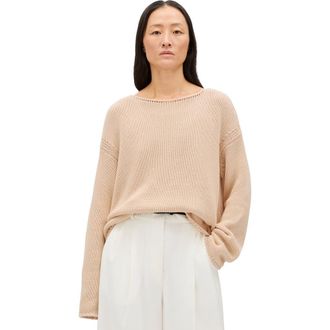 Another Tomorrow Draped Knit Sweater in Sand at Nordstrom, Size X-Small It