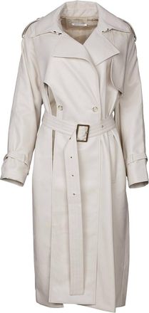 Boyarovskaya Assimilth Trench Coat In Ecru