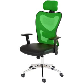 Hhg non utilizzato] Poltrona ufficio girevole regolabile T350 Atlanta ecopelle design moderno verde