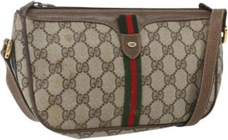 Gucci Pre-owned Cross Body Bags, female, Beige, Size: ONE SIZE Pre-owned Plastic Cross Body Bag