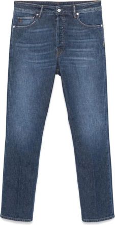 Nine In The Morning Blauwe Jeans met Indigo Knoopsluiting - Heren - Slim Fit Jeans - Blauw - W30 - Katoen - Jeans