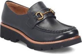 S&ouml;fft Prewitt Horsebit Loafer in Black Leather at Nordstrom Rack, Size 8.5