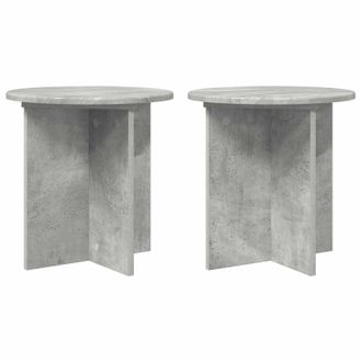 vidaXL Soporte De Plantas 2 Pcs Gris Hormig&oacute;n 40 X 40 X 40 Cm Vidaxl
