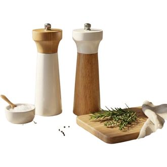 Be Home Madras Salt & Pepper Mills in Natural at Nordstrom
