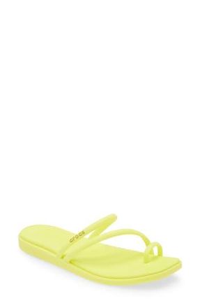 Crocs Miami Toe Loop Sandal in Acidity at Nordstrom Rack, Size 6