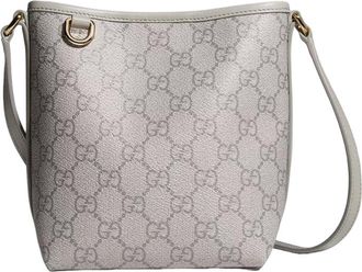 Gucci (WMNS) Gucci GG Emblem Nano Bucket Bag Grey 847090-FAEUD-1425