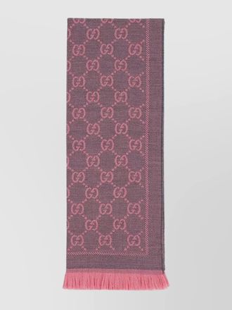 Gucci gg motif wool scarf