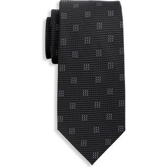 Michael Kors Big & Tall Palais Neat Tie in Black at Nordstrom, Size X-Large