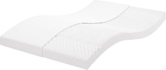 vidaXL Vidaxl - Colch&oacute;n De Espuma De 7 Zonas Dureza 20 Ild Blanco 140x200 Cm