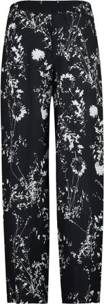 Victoria Beckham Wide Leg Broek met Bloemenprint - Dames - Wijde Broeken - Veelkleurig - 2XS - Broeken