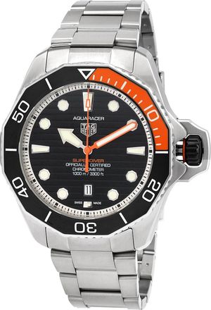 Tag Heuer Pre-owned Tag Heuer Aquaracer Automatic Black Dial Mens Watch WBP5A8A.BF0619