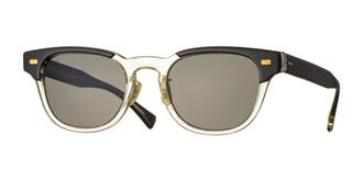 Eyevan 7285 Hank Sun Polarized PBK/ECR Mens Sunglasses Yellow Size 51