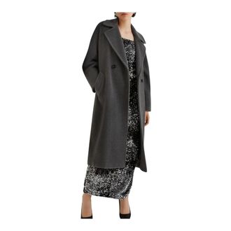 Marella Jassen, Dames, Grijs, S, Wol, English Coat