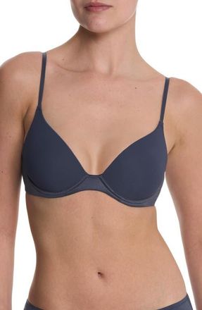 Natori Soft Focus Comfort Convertible Demi T-Shirt Bra in Vintage Navy at Nordstrom, Size 34Ddd