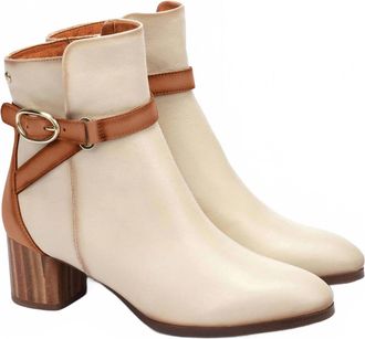 Pikolinos Women Calafat Heeled Boots In Marfil