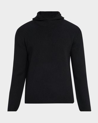 Moncler x JIL SANDER Mens Wool Rib Hoodie