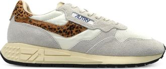 Autry Reelwind sneakers met luipaardprint - Grijs