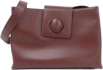 Cartier Pre-owned Shoulder Bags, female, Red, Size: ONE SIZE Pre-owned Leather Shoulder Bag