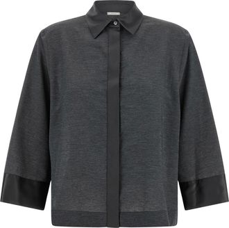 PESERICO Mujer, Blusas y Camisas, Gris, Talla: S