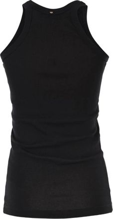 Sportmax Tops, Dames, Zwart, M, Mouwloze Top