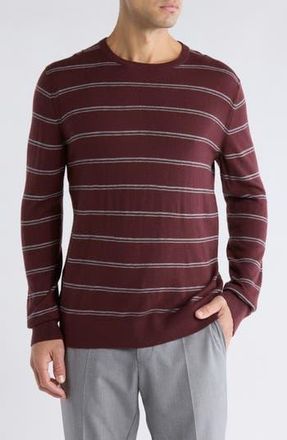Theory Riland Harman Merino Wool Blend Pullover in Chianti/mid Grey at Nordstrom Rack, Size Xx-Large