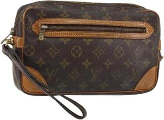 Louis Vuitton Pre-owned Clutches, female, Brown, Size: ONE SIZE Pre-owned Vintage Canvas Clutch
