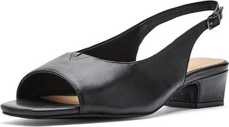 Trotters Dawn Sandals Womens Dress Sandals Black : 10.5 N (AA), Leather