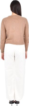 Max Mara Womens Aceto Sweater Camel Polyamide