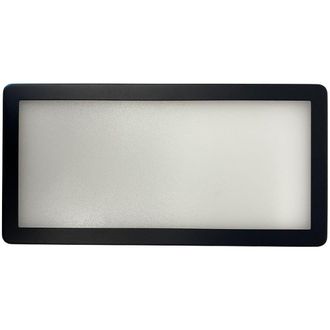 Loops 6x MATT BLACK Ultra-Slim Rectangle Under Cabinet Kitchen Light & Driver Kit - Warm White Diffused LED