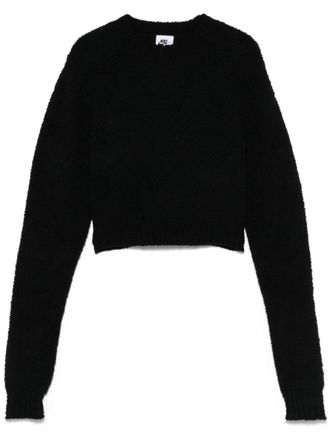 Nike Phoenix Cozy boucl&eacute; sweater - women - Elastane/Polyester/Nylon - S - Black