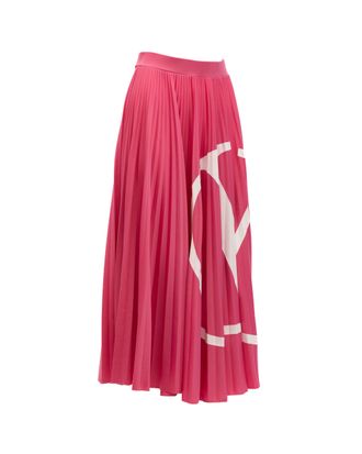 Valentino Garavani Pleated Maxi Skirt - Pink