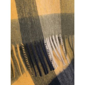 Barbour Mens Tartan Wool Scarf Green-Blue Green/blue Scarfs