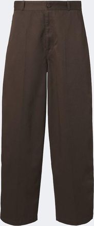 Christophe Lemaire Pantalones barrel de sarga