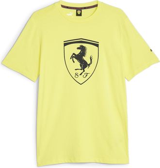Puma Mens Scuderia Ferrari Race Shield Tee, Speed Yellow, Large