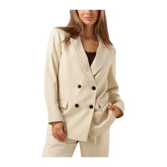 Notre-V Jassen, Dames, Beige, M, Elegante Cr&egrave;me Blazer