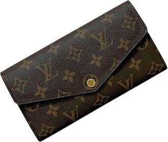 Louis Vuitton Brown Monogram Canvas Long Wallet (Bi-Fold) (Pre-Owned)