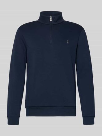 Polo Ralph Lauren Regular Fit Troyer aus Baumwoll-Mix in Marine, Gr&ouml;&szlig;e XXL