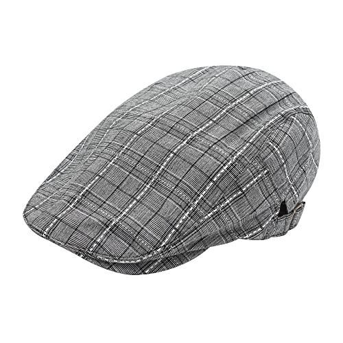 ZLYC Casquette Plate Homme - Béret Style Newsboy En Coton Léger