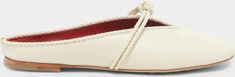 Bottega Veneta Lagoon Nappa Leather Knotted Mary Jane Ballerina Mules