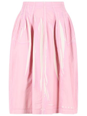 Marni roze katoenen rok