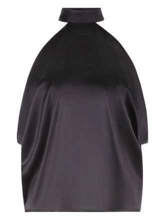 Nina Ricci Satin Halterneck Top With Open Back