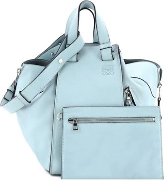 Loewe Hammock Bag Leather Medium shoulder bag - Blauw